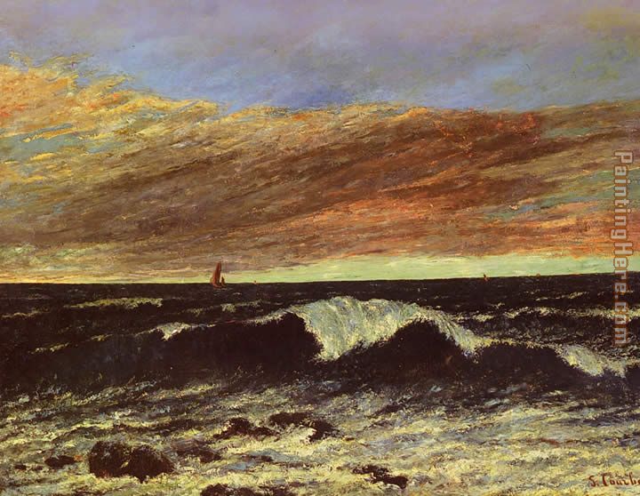 Gustave Courbet The Wave 1